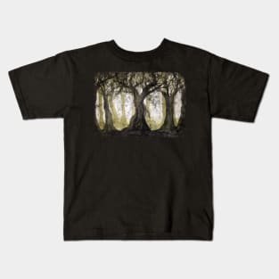 Spooky Forest Distressed Kids T-Shirt